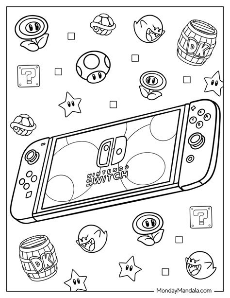 nintendo coloring pages|Printables